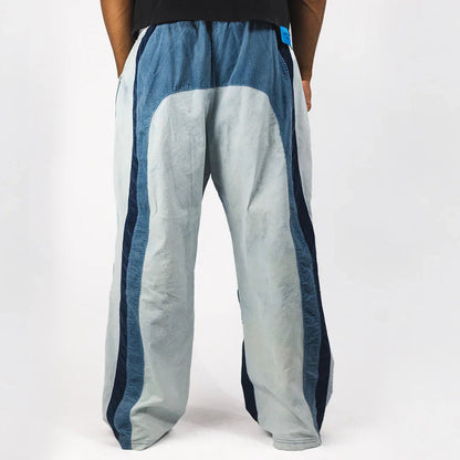 "RADIANT AURA" WIDE LEG SWEATS (COASTAL WAVES)