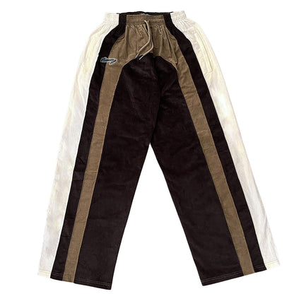 "RADIANT AURA" WIDE LEG SWEATS (CARAMEL MOCHA)