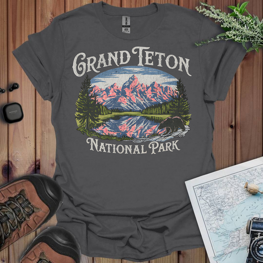 Grand Teton National Park Unisex Fit Soft Vintage T-Shirt