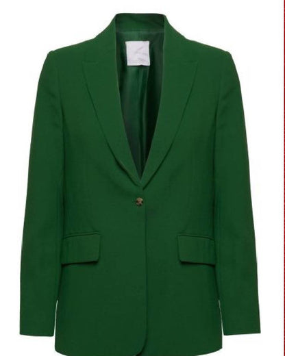 Ashley Newbrough Flipping for Christmas Green Suit
