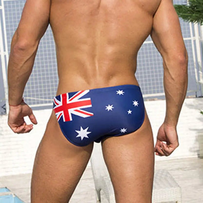 Aussie Flag Low Cut Swim Brief