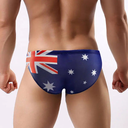 Aussie Flag Low Cut Swim Brief
