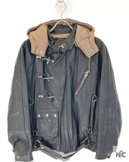 Avirex B-7 Black Leather Tanker Jacket