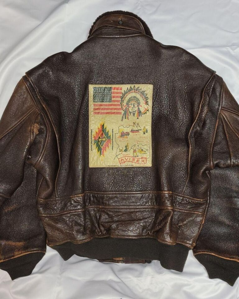 Avirex G-1 Brown Leather Flight Jacket