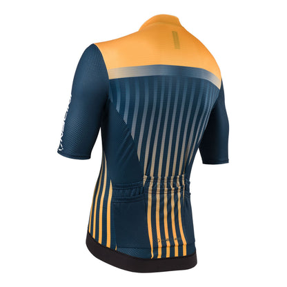 Nalini RESPECT Men's Cycling Jersey (Blue / Dark Yellow) S, M, XL, 2XL, 3XL