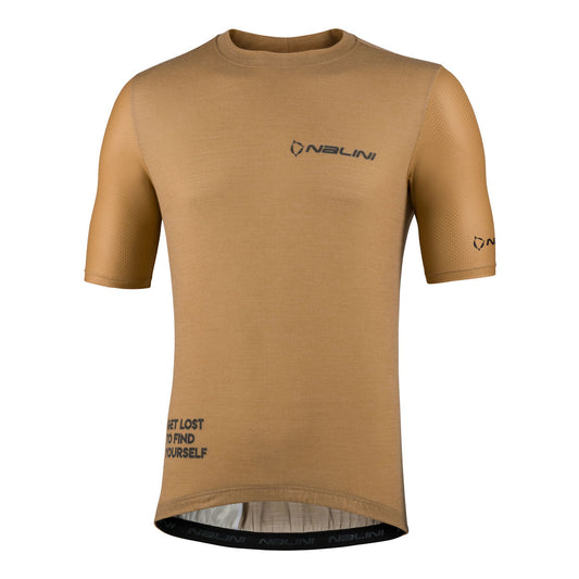 Nalini Gravel WOOL Men's Cycling Jersey (Beige) S-3XL