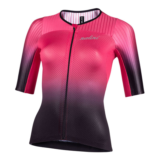 Nalini ERGO FIT Women's Cycling Jersey (Black/Fuchsia) Small
