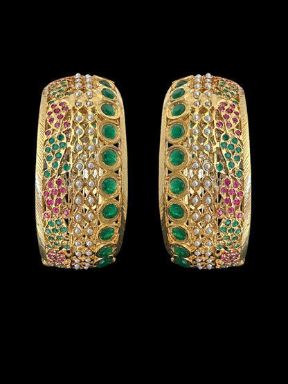 B175 Reem jadau bangle- pair   ( READY TO SHIP )2.6/2.8 openable