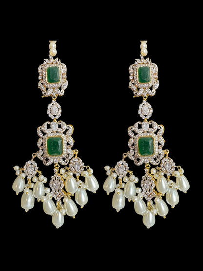 BR472 Farhat bridal set in green ( READY TO SHIP)