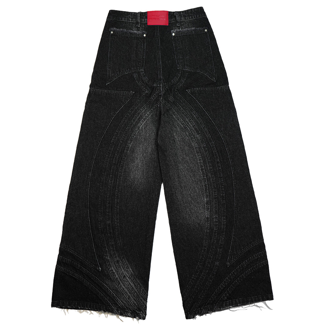 VZNARY "TWIST OF FATE" JEANS (BLACK)