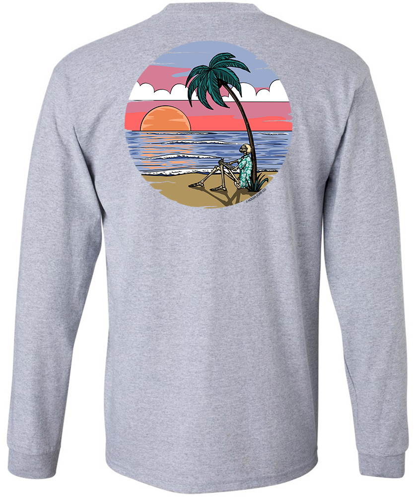 Koloa Skeleton Palm Long Sleeve T-Shirt