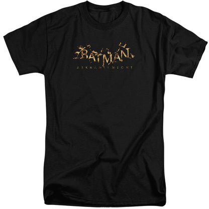 Batman Arkham Knight Ak Flame Logo Mens Tall T Shirt Black Officially Licensed