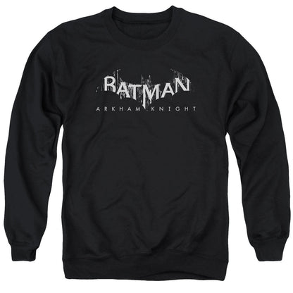 Batman Arkham Knight Ak Splinter Logo Mens Crewneck Sweatshirt Black Officially Licensed