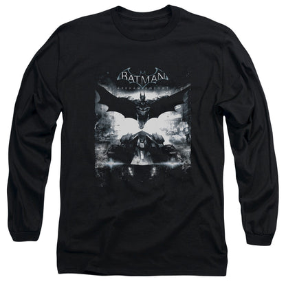 Batman Arkham Knight Forward Force Mens Long Sleeve Shirt Black Officially Licensed