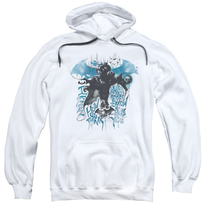 Batman Arkham Knight I Know Mens Hoodie White Officially Licensed