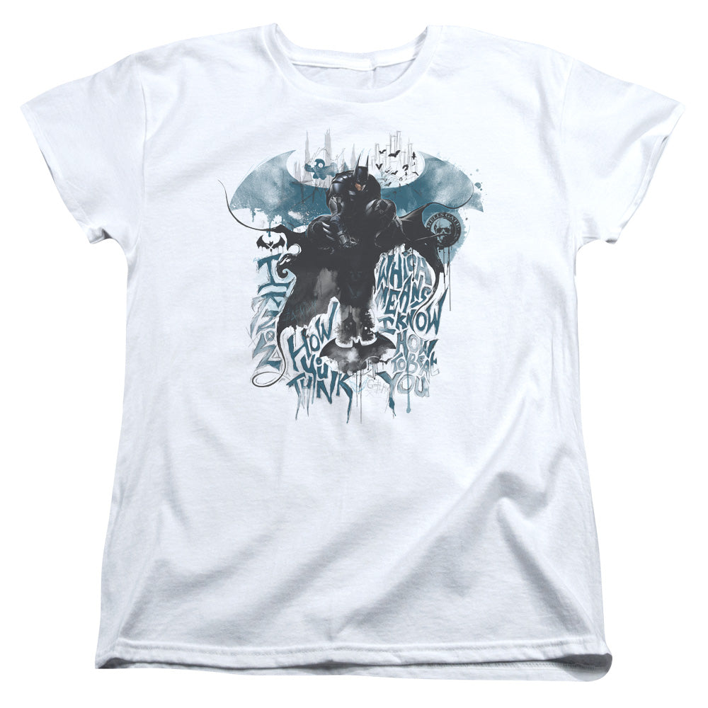 Batman Arkham Knight I Know Womens T Shirt White Officially Licensed