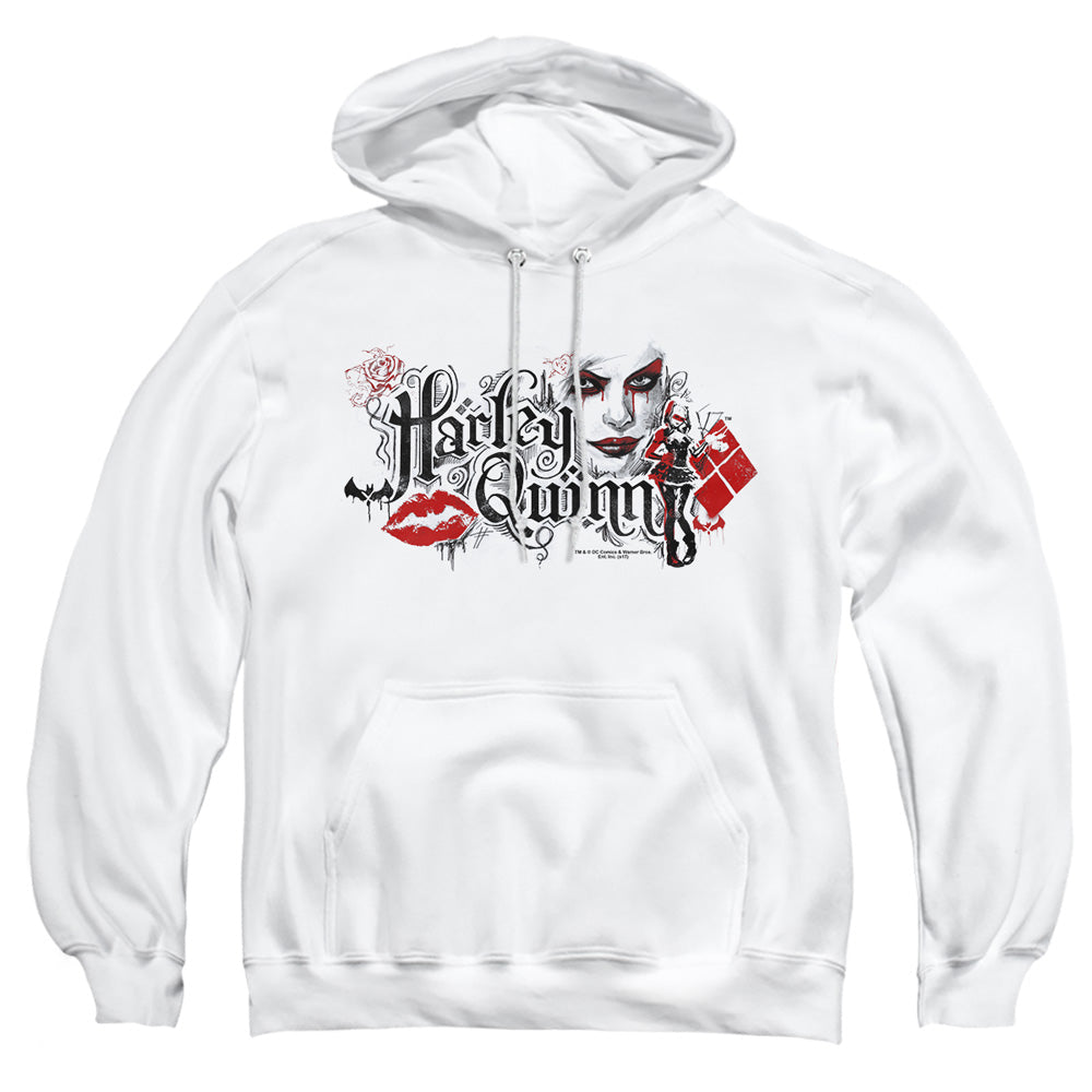 Batman Arkham Knight Lips Mens Hoodie White Officially Licensed