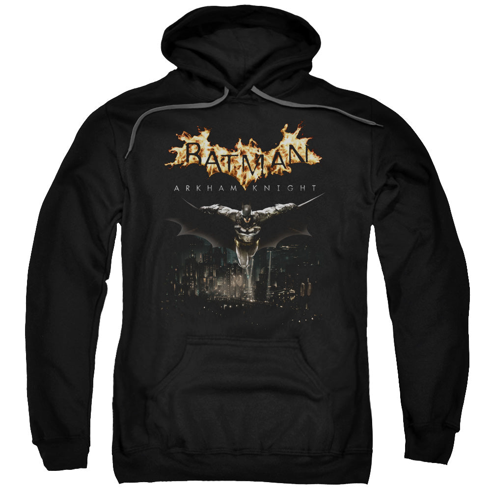 Batman Arkham Knight City Watch Mens Hoodie Black Officially Licensed