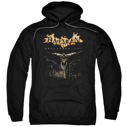 Batman Arkham Knight City Watch Mens Hoodie Black Officially Licensed