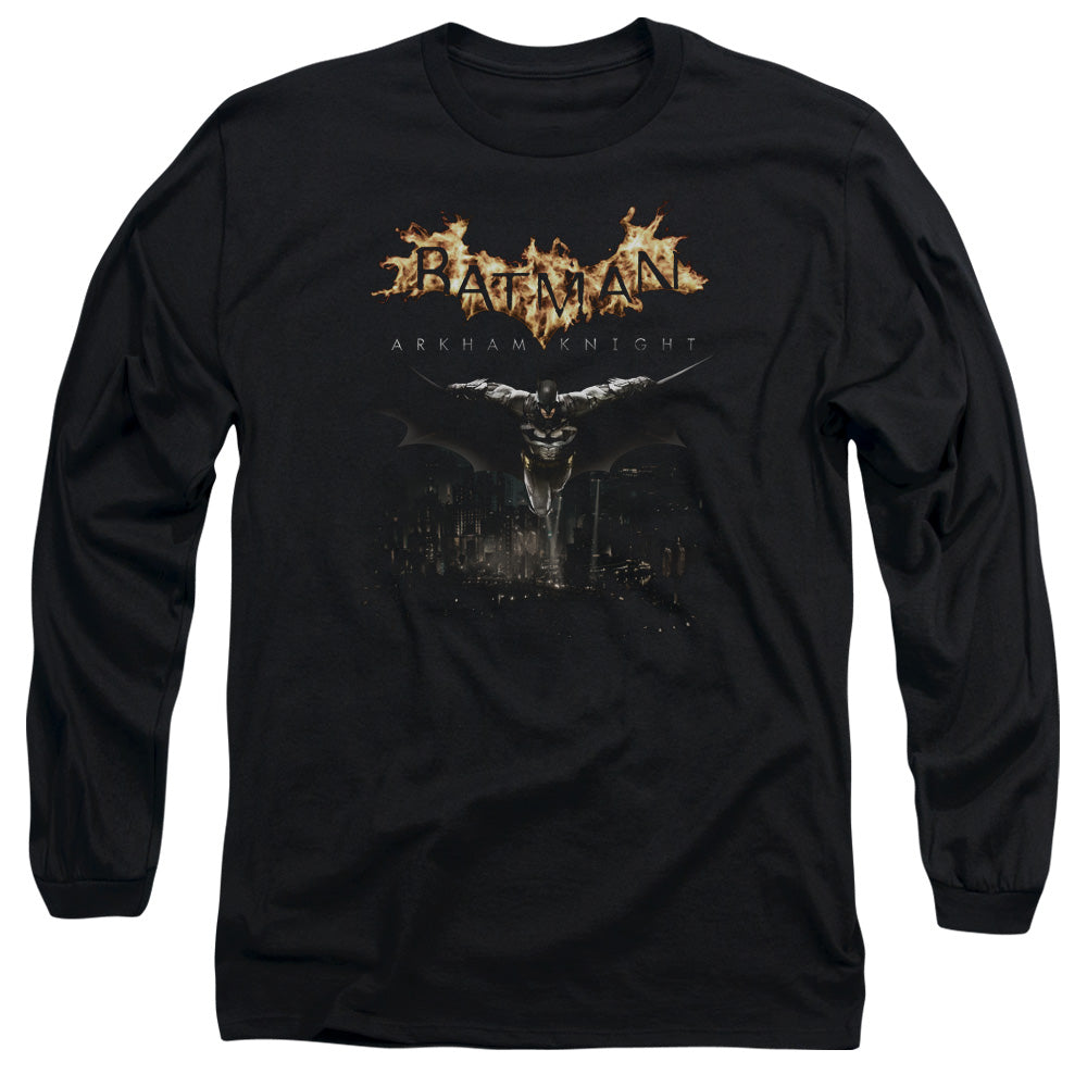 Batman Arkham Knight City Watch Mens Long Sleeve Shirt Black Officially Licensed