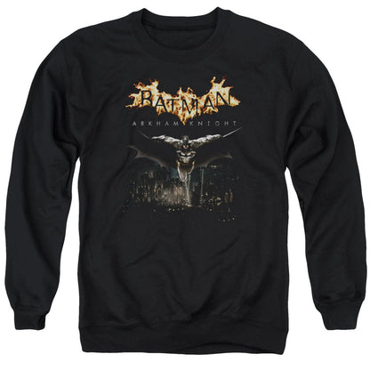 Batman Arkham Knight City Watch Mens Crewneck Sweatshirt Black Officially Licensed