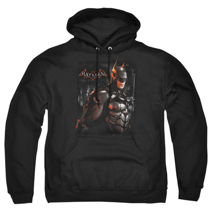 Batman Arkham Knight Dark Knight Mens Hoodie Black Officially Licensed