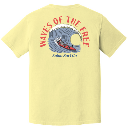 Koloa Waves Of The Free Pigment-Dyed T-Shirt