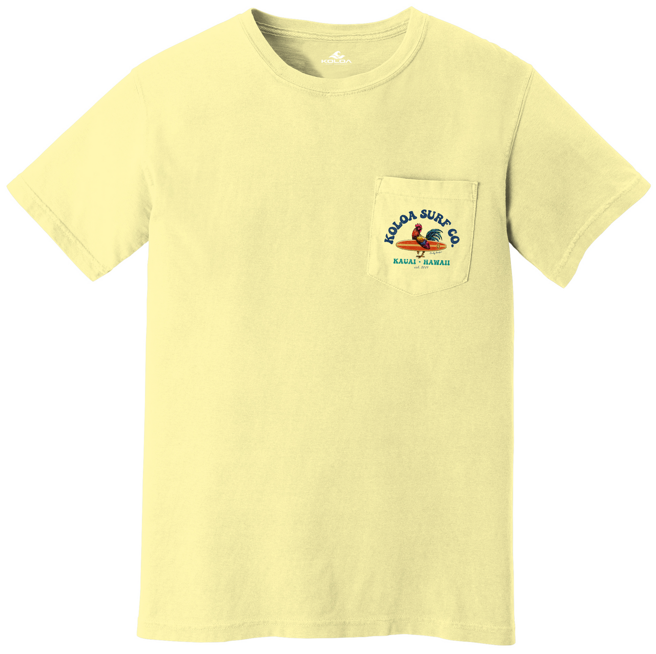 Koloa Cocky Surfer Pigment Dyed Pocket Tee