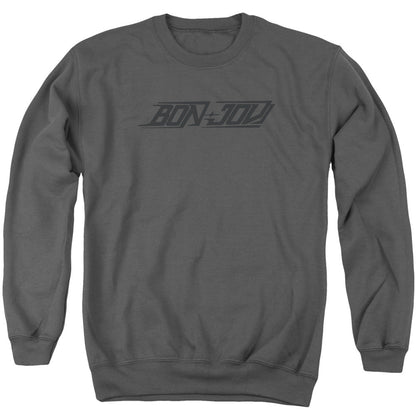 Bon Jovi New Logo Mens Crewneck Sweatshirt Charcoal Officially Licensed