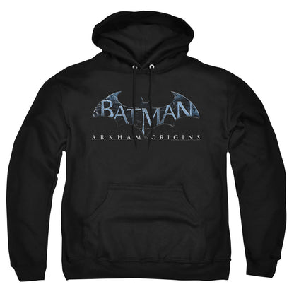 Batman Arkham Origins Logo Mens Hoodie Black Officially Licensed