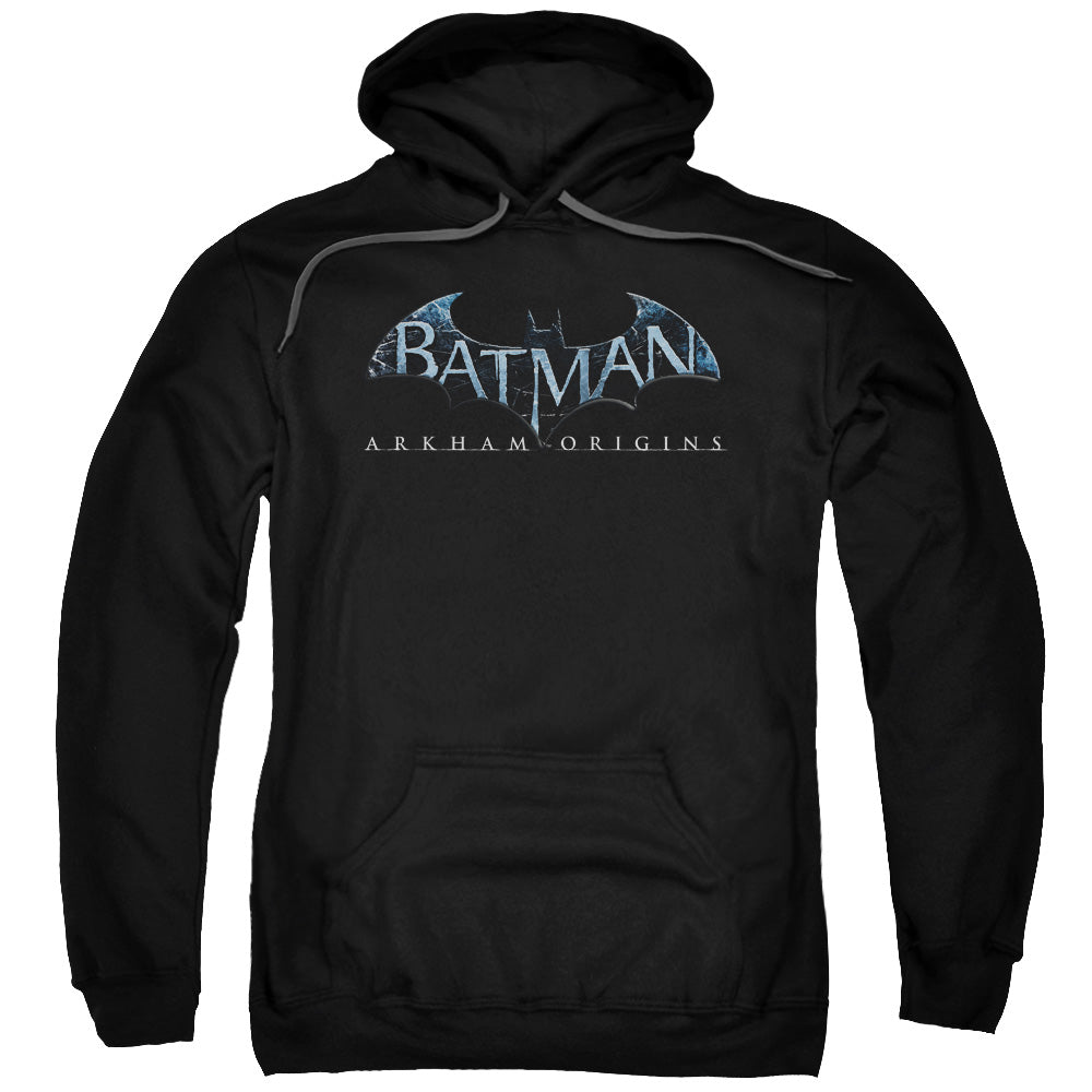 Batman Arkham Origins Logo Mens Hoodie Black Officially Licensed