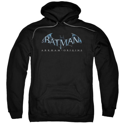 Batman Arkham Origins Logo Mens Hoodie Black Officially Licensed