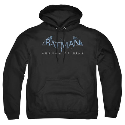 Batman Arkham Origins Logo Mens Hoodie Black Officially Licensed