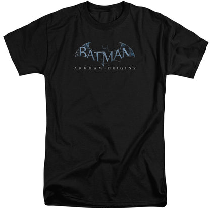 Batman Arkham Origins Logo Mens Tall T Shirt Black Officially Licensed