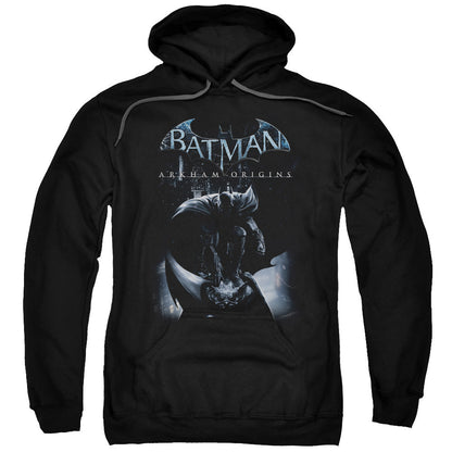 Batman Arkham Origins Perched Cat Mens Hoodie Black Officially Licensed