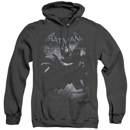 Batman Arkham Origins Out Of The Shadows Mens Heather Hoodie Black Officially Licensed