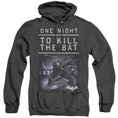 Batman Arkham Origins One Night Heather Mens Hoodie Black Officially Licensed