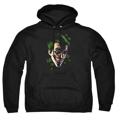 Batman Arkham Origins Joker Grim Mens Hoodie Black Officially Licensed