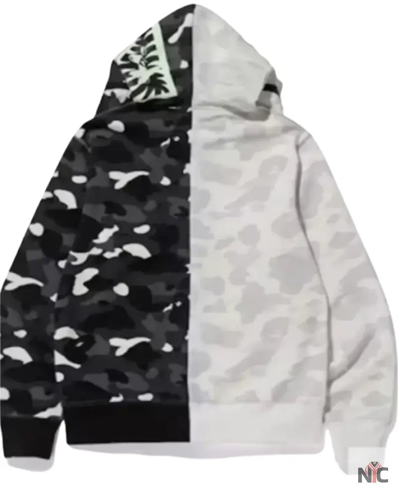 BAPE City Camo Half Shark Full Zip Hoodie
