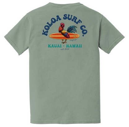 Koloa Cocky Surfer Pigment Dyed Pocket Tee
