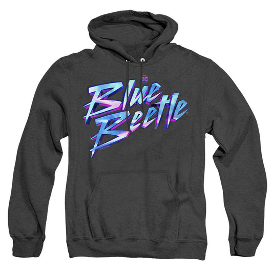 Blue Beetle (2023) Logo Heather Mens Hoodie Black Officially Licensed