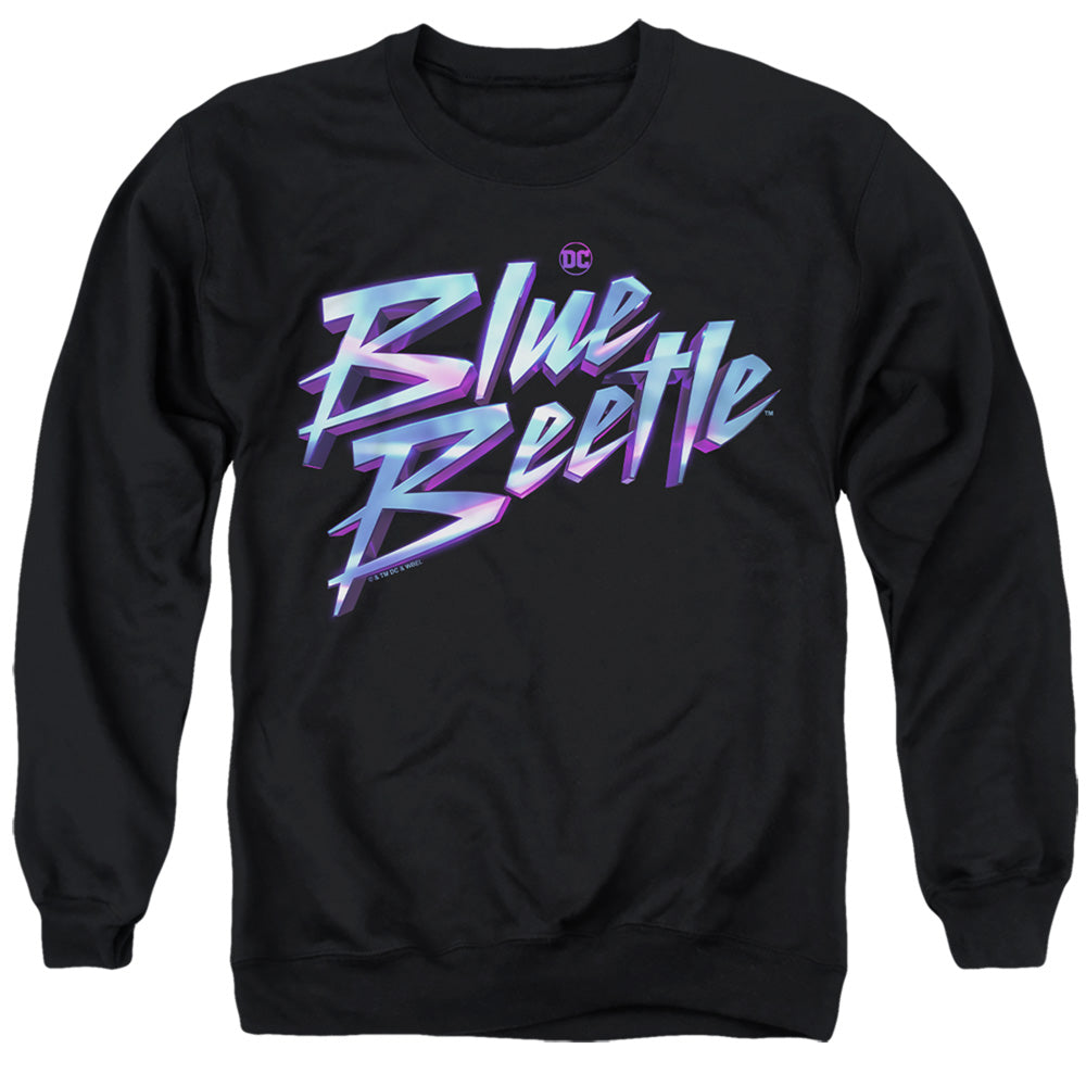 Blue Beetle (2023) Logo Mens Crewneck Sweatshirt Black Officially Licensed