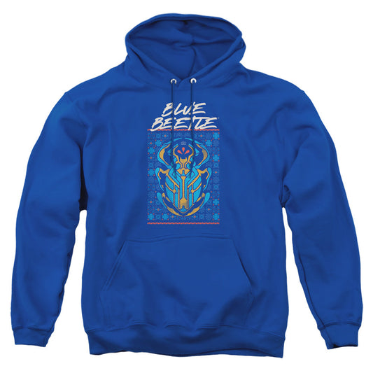 Blue Beetle (2023) Stylized Scarab Mens Hoodie Royal Officially Licensed
