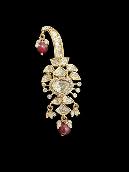 Polki sarpech / turban accessory / brooch ( READY TO SHIP )