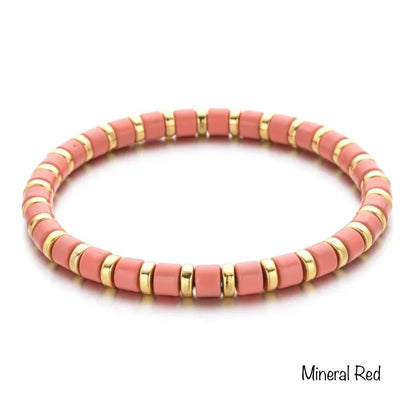 Enamel Beaded Charm Bar Bracelets  - Charm Bar Styling