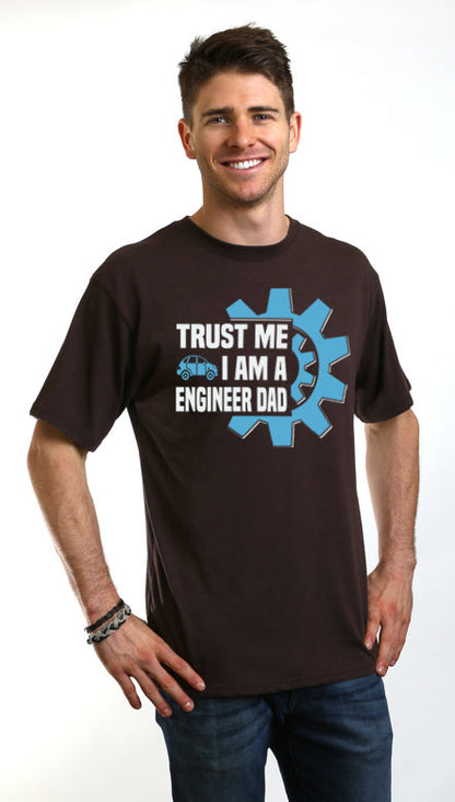 Trust Me I'm a Engineer Dad Men's Bamboo Viscose/Organic Cotton Short Sleeve Graphic T-Shirt