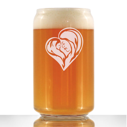Mother's Love - 16 Ounce Beer Can Pint Glass