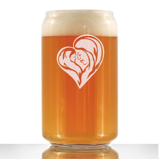 Mother's Love - 16 Ounce Beer Can Pint Glass