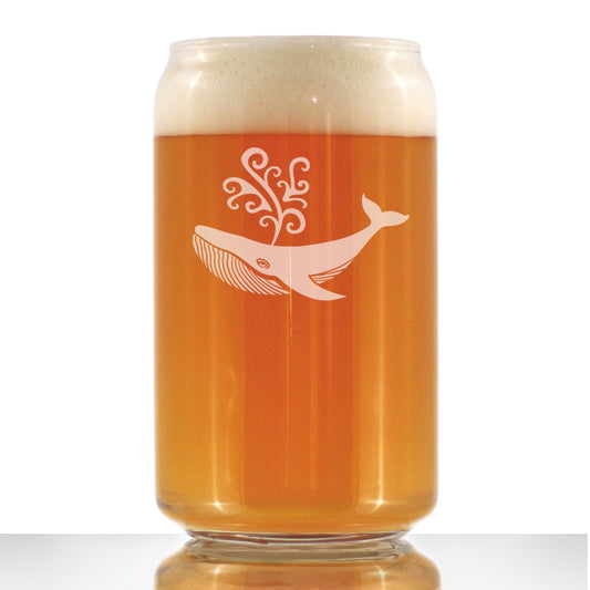 Decorative Whale - 16 Ounce Beer Can Pint Glass