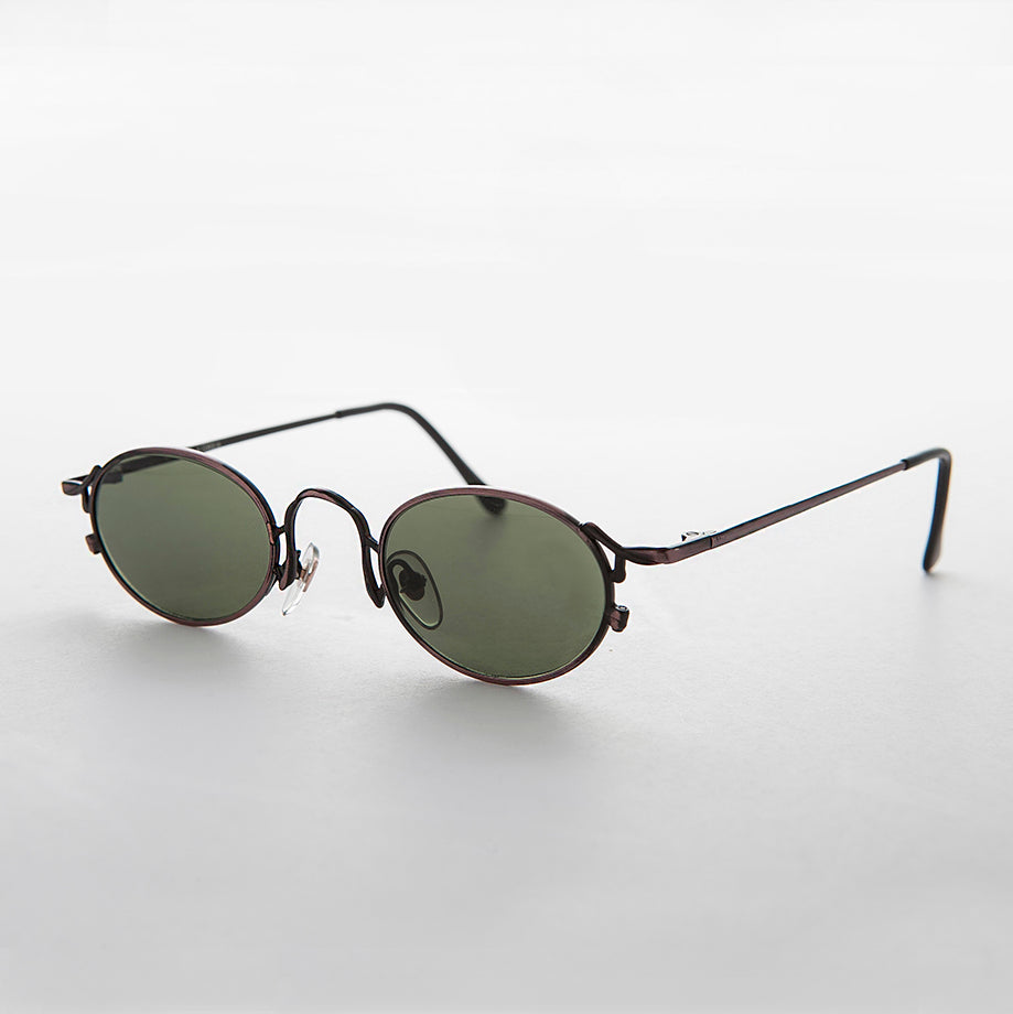 Oval Victorian Style 90s Sunglasses - Beatrice